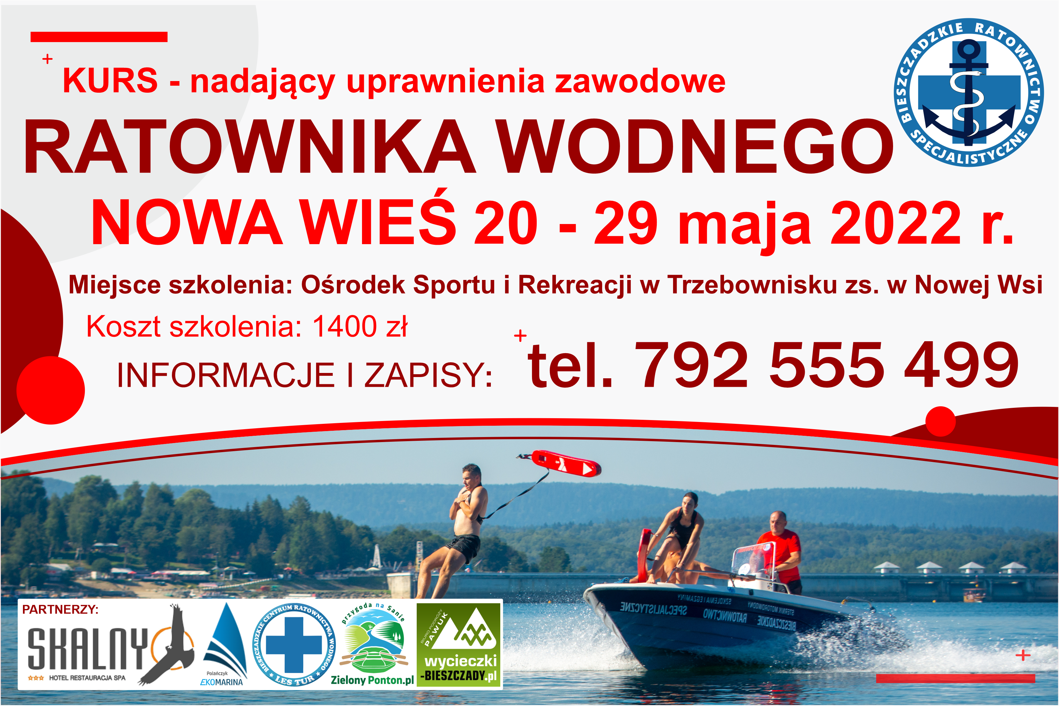 Kurs Instruktora Ratownictwa Wodnego – Nowa Wieś – 20-29.05.2022 r.