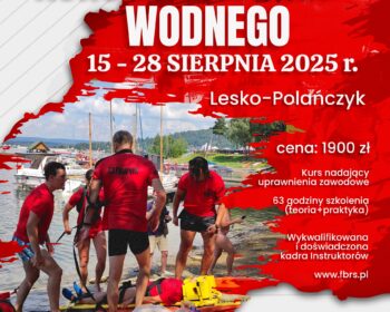 Kurs ratownika wodnego 15–28 sierpnia 2025 r. Lesko