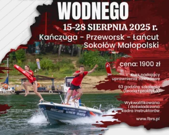 Kurs ratownika wodnego 15–28 sierpnia 2025 r. Kańczuga - Przeworsk - Sokołów Małopolski - Łańcut