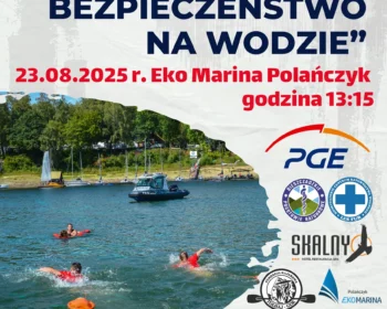 Pokazy ratownictwa wodnego Kreci mnie bezpieczeństwo na wodzie sobota 23.08.2025 r. Eko Marina Polańczyk godzina 1315
